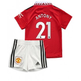 Baby Fußballbekleidung Manchester United Antony #21 Heimtrikot 2022-23 Kurzarm (+ kurze hosen)